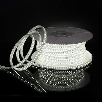 Светодиодная лента Лента светодиодная 220V 14,4W 120Led 2835 IP65 6500 холодный белый, 50 м Elektrostandard