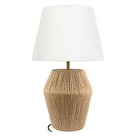 Настольная лампа 43 см, LOFT IT Jute 10517T, коричневый-бежевый
