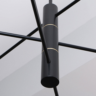 Люстра на штанге 120*77 см, 6*LED, 54W, 4000К, Favourite Imma 4375-6P черный
