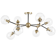 Люстра потолочная 112 см, 8*E27*48W, Золото; Черный Lightstar Beta 785083