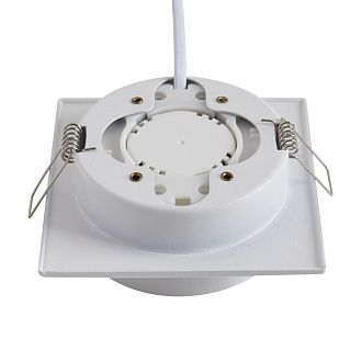 Встраиваемый светильник 11*11*-4 см, 1*GX53*15W, Voltega  VGL7191DLB-01W, Белый