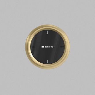 Настенная панель управления 9* см, Denkirs SHINE PRIME CONTROL | ШАЙН ПРАЙМ КОНТРОЛ DK4906-SB, сатинированная латунь