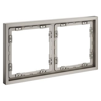 Рамка пластиковая Voltum S70 на 2 поста, кашемир пластик Soft touch VLS100203