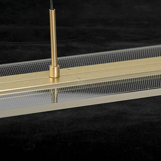 Линейно-подвесной светильник 116*35 см, 1*led*38W 3000K Lussole Wakulla LSP-7224 матовое золото