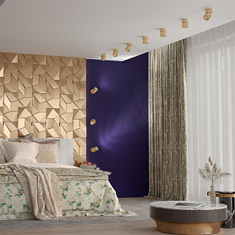 Светильник 9 см, 10W, 4000K, NovoTech OVER GESSO 358810, матовое золото