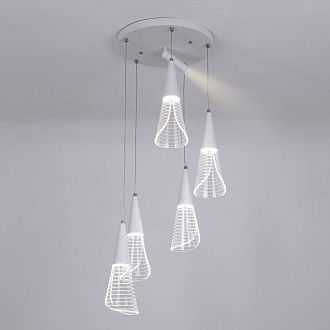 Светильник 45*45*35-85 см, *LED*21W, 3000-6000K, LED4U L7106-6 WТ, Белый