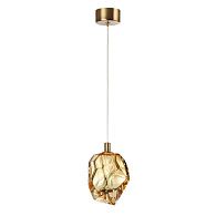 Подвесной светильник 13*16*250- см, 1*LED*4W, 3000K, Odeon Light Gemme 7111/4LB, золотой