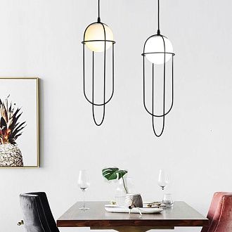 Подвесной светильник ASCENT 18*18*53 см, 1*E27*60W, ImperiumLoft 40.3241, Чёрный
