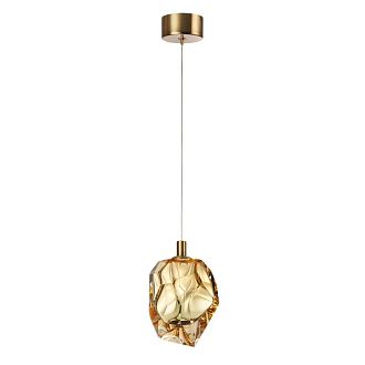 Подвесной светильник 13*16*250- см, 1*LED*4W, 3000K, Odeon Light Gemme 7111/4LB, золотой