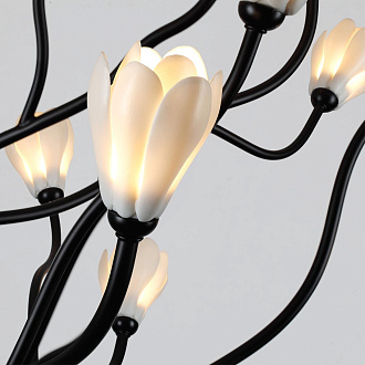 Люстра 120 см, 30*G4 LED*5W Odeon Light Gardi 5090/30, черный матовый