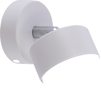 Бра Ø80 x H110, мм, 1*15W, WT+CR (Белый+Хром) Rilon GX3750-1 WT+CR