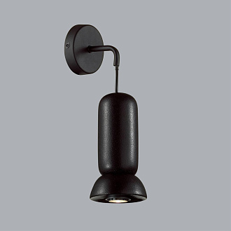 Бра 15*11*36 см, 1 GU10*4W, Odeon Light Kerama, черное 5054/1WD