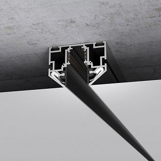 Шинопровод в натяжной потолок с декоративными вставками черный (3м) Elektrostandard 4690389220463, черный