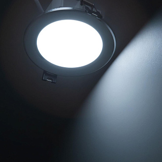 Светильник встроенный 11*4,2 см, LED*7 W, 3000-5500-4000 К, Хром Citilux Акви CLD008111V, вр 9 см