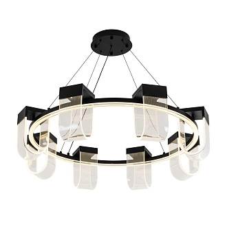 Подвесной cветильник 90*60/135 см, LED 90W 2900-5700K LED4U L7707-900 BK черный