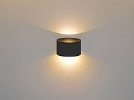 Светильник Ø170 x W135 x H90, мм, 2*5W 3000K, BK (Черный) Rilon PL-469B BK