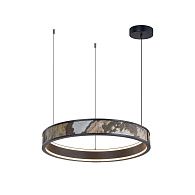 Подвесная люстра 59*20-150 см, 1*LED, 40W, 4000K, Favourite Lago 4598-1P, черный матовый