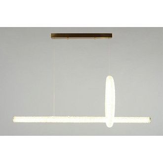 Подвесная люстра 100*37*60-130 см 63W, 4000K, Aployt Esm APL.662.03.63, золотой