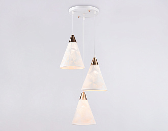 Светильник подвесной 36*18*80 см, E27 W, К, белый, золото Ambrella Traditional Loft TR8433