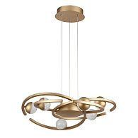 Люстра 55,3*55,3*159,5 см, 6*LED*25W, 3000K Gerhort G61244/6GD GD+WT, Матовое золото