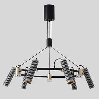 Светильник 80 см, 27W, 3000K, Crystal Lux EXTRA SP9, черный-золото