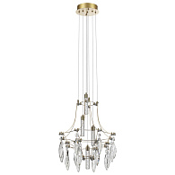 Подвесной светильник 41 см, LED*35W, 4000К, 3150lm Odeon Light Flamenco 7000/35L, золото