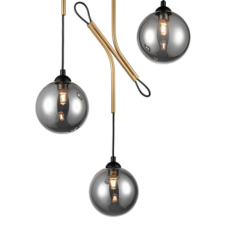 Подвесной светильник  49*165 см, 3*G9 черный, золото Vele Luce Ottava VL5662P03