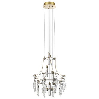 Подвесной светильник 41 см, LED*35W, 4000К, 3150lm Odeon Light Flamenco 7000/35L, золото