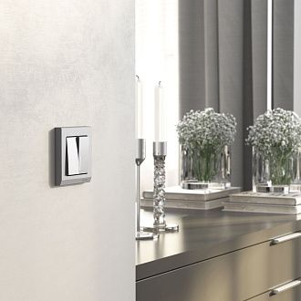 W0011865 Рамка на 1 пост Stark, серебряный матовый Werkel, 4690389194931