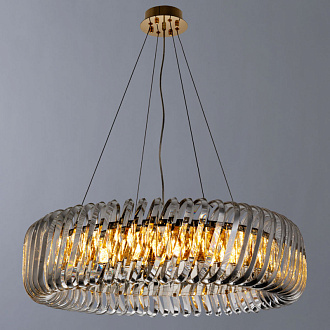 Подвесная люстра Divinare Megan 7568/18 LM-12, диаметр 80 см, бронза