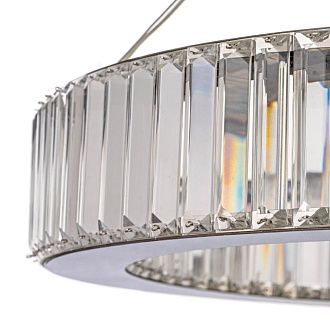 Люстра подвесная *60* см, Led лента*LED*30W, 3000/4500/6000 K, Arti Lampadari Anzio Anzio L 1.5.60.100 N, никель