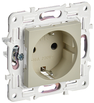 SKANDY Розетка с з/к без з/ш 16А SK-R05B беж. IEK, SK-R11-16-K10