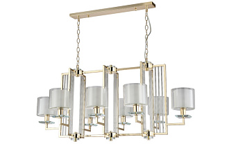 Люстра 108 см Crystal Lux NICOLAS SP8 L1000 GOLD/WHITE золото/прозрачный