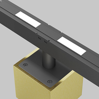 Светильник на шине 19,3*5,3*9,6 см, LED, 7W, 3000К, Maytoni Technical Alfa S TR133-2-7W3K-BS латунный
