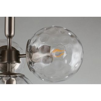 Подвесная люстра 40*50-150 см, 4*E27, 60W, Aployt Lora APL.728.16.04, латунный
