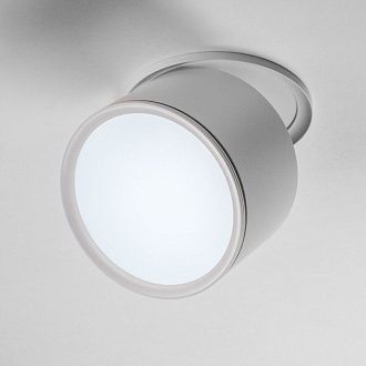 Спот *10*-6,4 см, *LED*12W, 3000/4000/6000K, Lightstar Acuto 215856, белый, вр 8,8 см