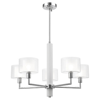 Люстра 69 см Crystal Lux MAESTRO SP-PL5 CHROME Хром/черный