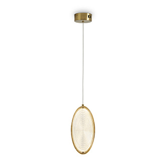 Светильник 14 см, 8W, 3000K, Freya Lolli FR6139PL-L8BS, латунь
