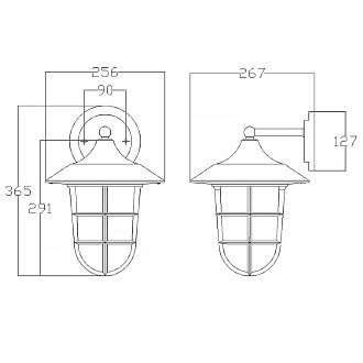 Настенный фонарь HK-MARINA2-M Hinkley, арт. HK-MARINA2-M