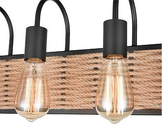 Бра 15*45*24 см, 3*E27 черный, коричневый Vele Luce Tower VL6362W03