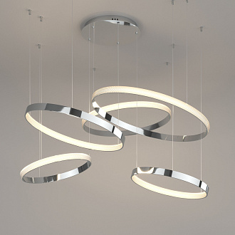 Светильник 128*142*110 см, *LED, 160W, 3300;4200;6500 Eurosvet Posh 90175/5, хром