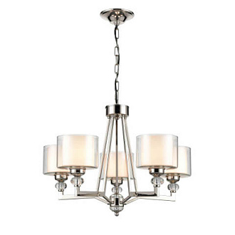 Подвесная люстра  66*148 см, 5*E27 хром Vele Luce Lotus VL1053L05