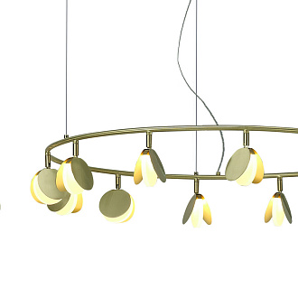 Подвесной светильник *198*200 см, LED *  120W, 3000К Mantra Shell 7355, золотой