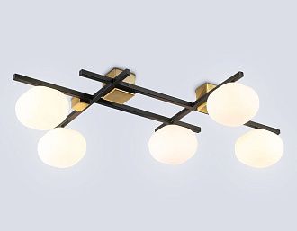 Потолочный светильник 80*56*17- см, 5*G9*28W, K, Ambrella Light High Light LH51015, черный, латунь