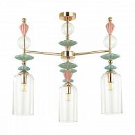 Подвесная люстра диаметр 65 см Odeon Light Bizet 4855/3C Золото