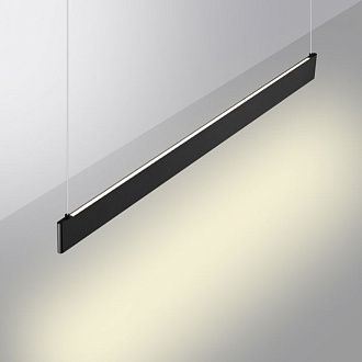 Светильник подвесной диммир. со сменой цв. температуры (управл. - пульт ДУ или прилож. Smart Life) 120,04*1,04*206- см, 2*LED*36WW, 3000-5700K, Novotech Iter NOV359546, черный