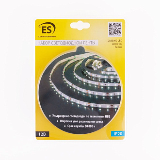 Набор светодиодной ленты Набор светодиодной ленты 12V 4,8W 60Led 2835 IP20 дневной белый, 5м Elektrostandard