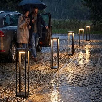 Уличный светильник 80 см, Citilux GENOX CLU13B LED, черный