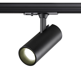 Светильник трековый однофазный трехжильный светодиодный 10,5*8,1*5 см, LED 15W*4000 К, Novotech Port Selene, черный, 359154