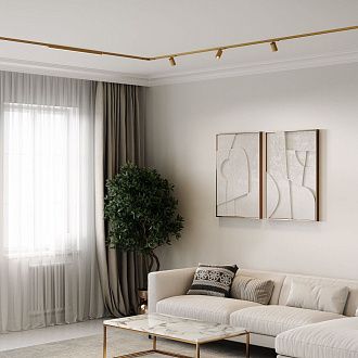 Brass Line Коннектор угловой для накладного шинопровода (латунь) 85224/00, 5*5*см, Elektrostandard Line Magnetic 85224/00, латунь